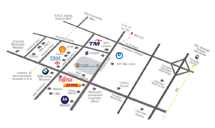 Cyberjaya Map