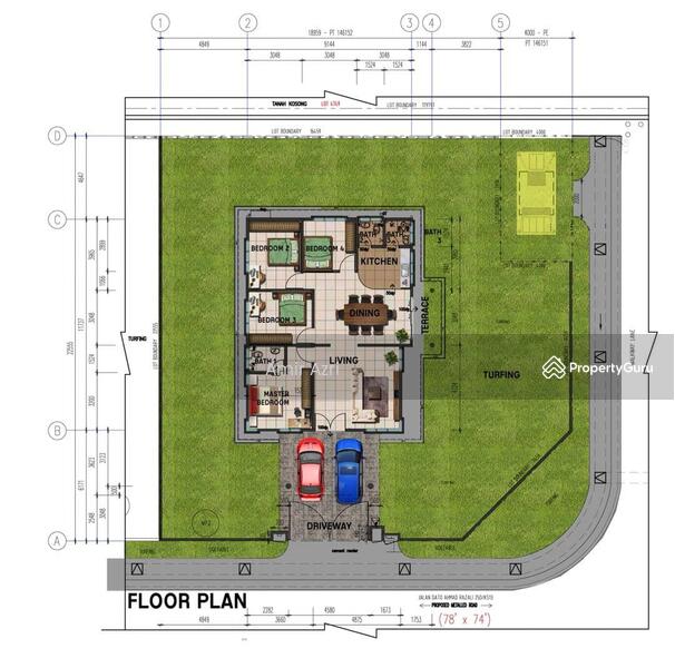 Plan Rumah Banglo 1 Tingkat / Pelan Rumah E2 02 Pelan Rumah Banglo 2
