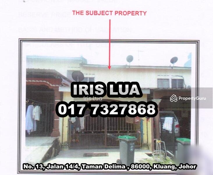 Tidak Lagi Tersedia] Jalan 14/4, Taman Delima , 86000, Kluang 