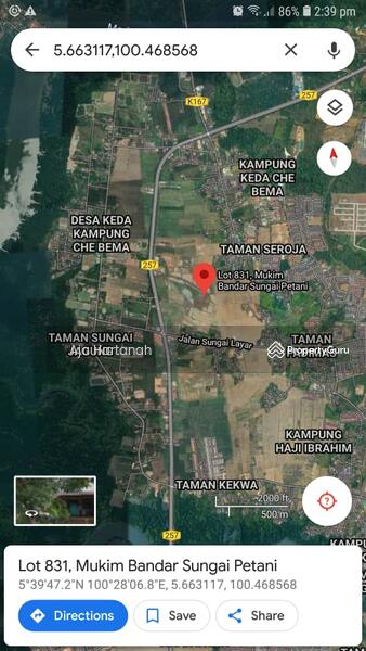 Tidak Lagi Tersedia Tanah Sungai Jagung Sungai Petani Kedah Untuk Dijual Sungai Petani Kedah Tanah Pertanian Dari Harga Rm 252 000 Propertyguru Malaysia