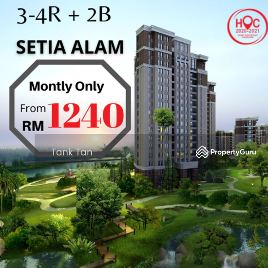Monthly From Rm1200 Up To Rm70k Cash Vouncher Lifestyle Mall 3 4room Condo In Centre Setia Alam Setia Alam Shah Alam Selangor 4 Bedrooms 1195 Sqft Apartments Condos Service Residences For Sale By Tank Tan