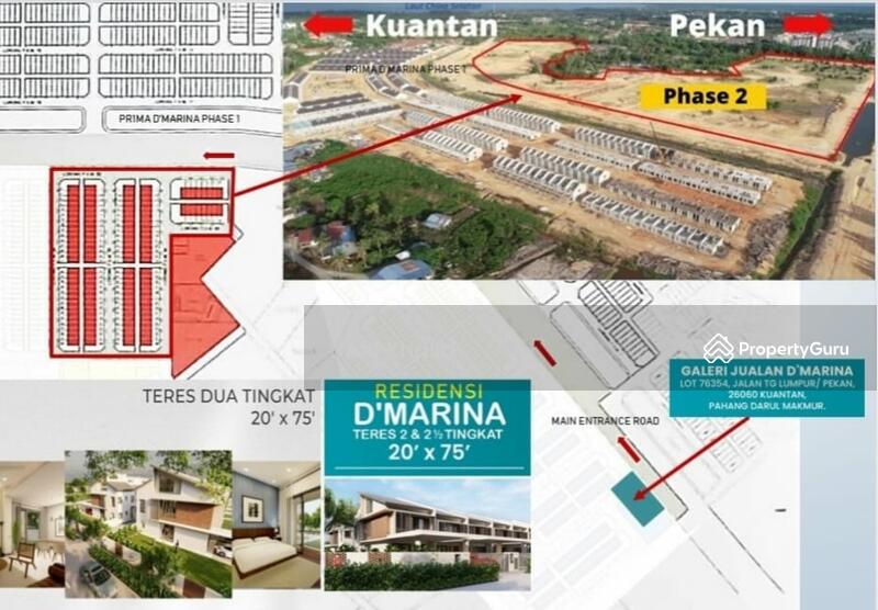 Residensi D'Marina untuk dijual Kuantan, Pahang, Rumah Teres dari harga RM 345,000
