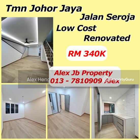 Taman Johor Jaya Jalan Seroja Double Storey Low Cost House Fully